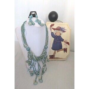 Necklace Earrings Summer Statement Bold Whimsical Dangle Beach Coastal Nautical